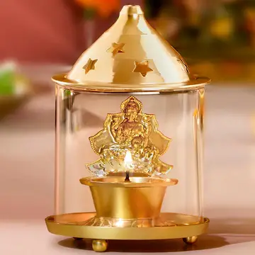 Elegant Ganesha-themed Glass