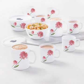 Blossom Shine Ceramic Mug and Bowl Set