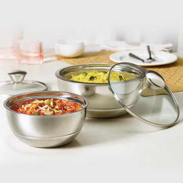 Premium Stainless Steel Soup & Salad Bowl