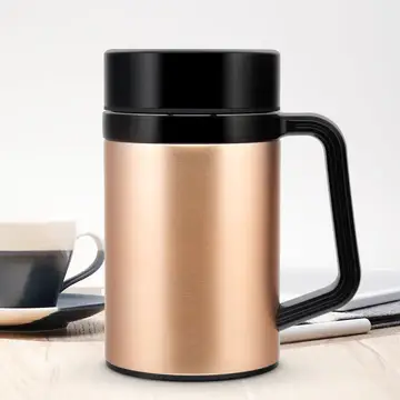 Elegant Rose Gold and Black Insulated
