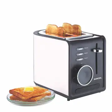 Borosil 2-Slice Retro Toaster with Adjustable Controls