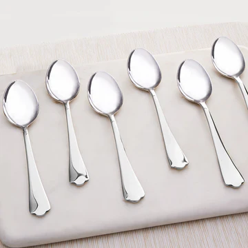 Elegant Stainless Steel Dessert Spoons