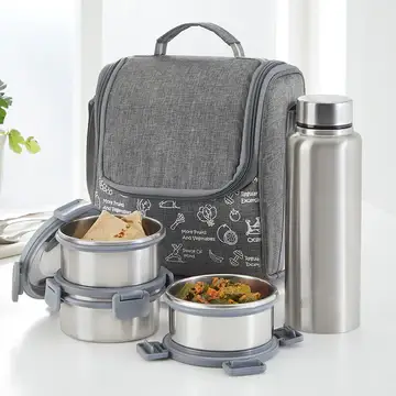 Insulated Lunch Bag Set with Leak-Proof Containers