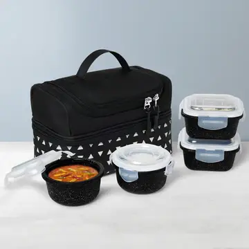 Portable Clip-Lock Food Storage Container