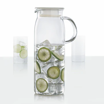 Clear Glass Water Jug