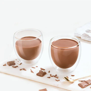 Choco Bliss Double-Wall Glass Mug