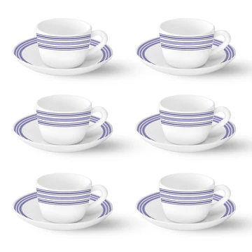 Azure Stripes Tea Set