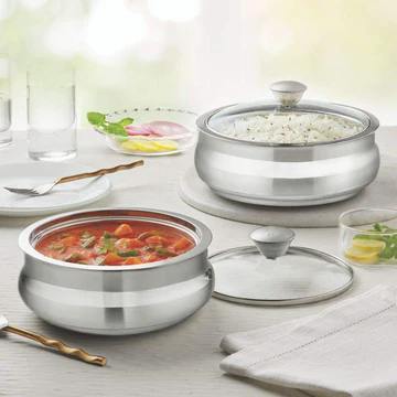 LuxeStainless Double-Wall Insulated Serving Bowls