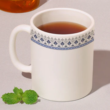 Elegant Blue Border Coffee Mug